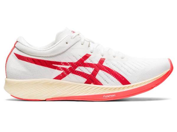 Asics Hardloopschoenen Dames, METARACER Wit/Oranje/Rood - Asics Outlet | B4106795-CY